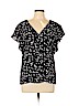Sanctuary 100% Rayon Black Short Sleeve Blouse Size L - photo 1