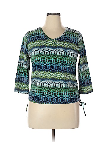 Caribbean Joe 3/4 Sleeve Top (view 1)