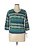 Caribbean Joe Blue 3/4 Sleeve Top Size XL (petite) - photo 1