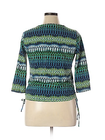 Caribbean Joe 3/4 Sleeve Top (view 2)