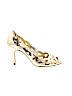 Audrey Brooke Gold Heels Size 9 1/2 - photo 1
