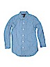 Gap Kids 100% Cotton Blue Long Sleeve Button-Down Shirt Size 8 - photo 1