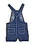 Assorted Brands 100% Cotton Blue Overall Shorts Size 6 - photo 2