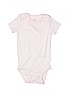 Carter's 100% Cotton White Short Sleeve Onesie 9-12 MO / 12 MO - photo 1
