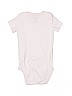 Carter's 100% Cotton White Short Sleeve Onesie 9-12 MO / 12 MO - photo 2