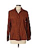 Sag Harbor 100% Polyester Brown Long Sleeve Blouse Size XL (petite) - photo 1