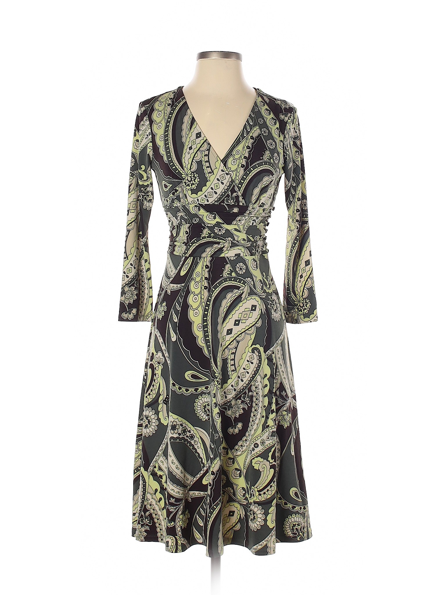 Ann Taylor Women Green Casual Dress 0 | eBay