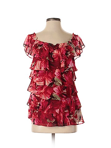 White House Black Market Short Sleeve Blouse (view 1)