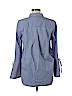 Ann Taylor LOFT 100% Cotton Blue Long Sleeve Button-Down Shirt Size M (petite) - photo 2