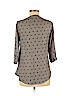 Bongo 100% Polyester Gray 3/4 Sleeve Blouse Size M - photo 2