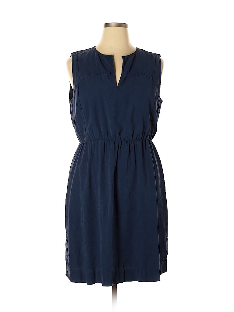 J.Crew Blue Casual Dress Size 16 - photo 1