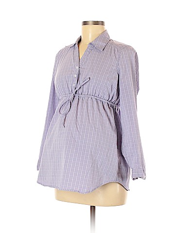 Motherhood Long Sleeve Button-Down Shirt (view 1)
