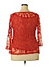 Adiva 100% Polyester Red 3/4 Sleeve Blouse Size 1X - photo 2
