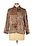 Coldwater Creek Tan Long Sleeve Button-Down Shirt Size L (petite) - photo 1