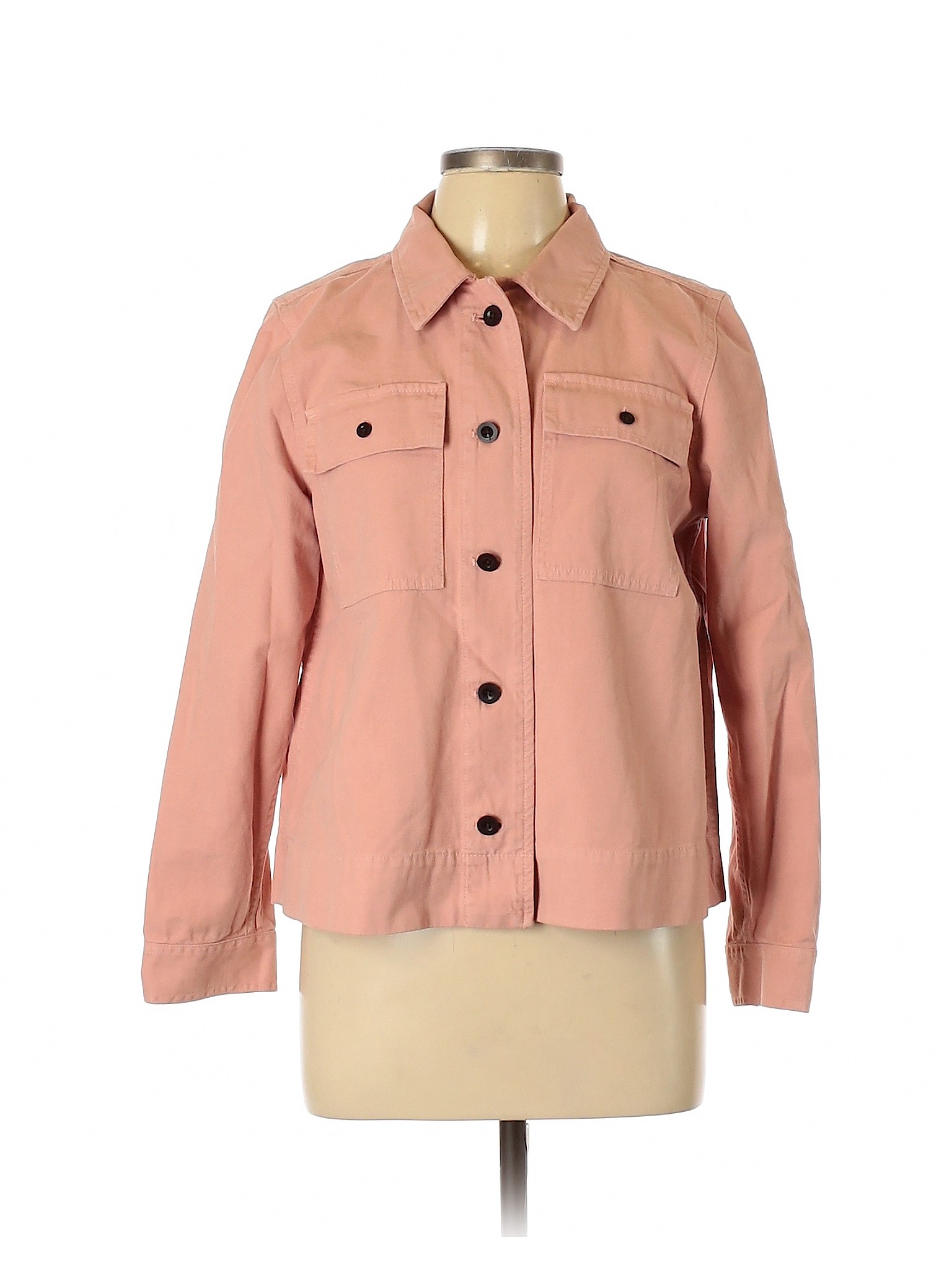 madewell pink denim jacket