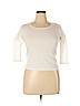 Assorted Brands 100% Cotton White 3/4 Sleeve T-Shirt Size XL (petite) - photo 1