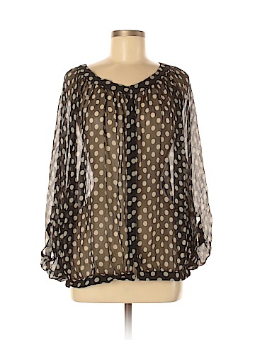 Elizabeth and James 3/4 Sleeve Silk Top (view 1)