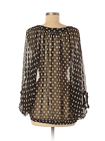 Elizabeth and James 3/4 Sleeve Silk Top (view 2)