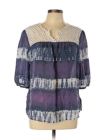 Calypso St. Barth For Target 3/4 Sleeve Silk Top (view 1)