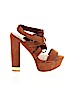 Qupid Brown Heels Size 7 - photo 1