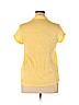 Coldwater Creek Yellow Short Sleeve Button-Down Shirt Size L (petite) - photo 2