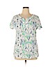 Sag Harbor Blue Short Sleeve Blouse Size XL (petite) - photo 1