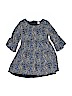 Gap Kids 100% Rayon Floral Blue Dress Size 10 - photo 1