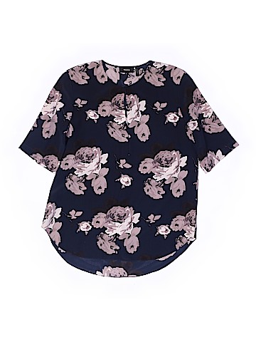 Theory Short Sleeve Silk Top (view 1)