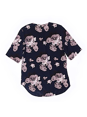 Theory Short Sleeve Silk Top (view 2)