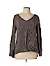 Amanda Uprichard 100% Silk Gray Long Sleeve Silk Top Size L - photo 1