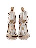 Saks Fifth Avenue 100% Leather Silver Heels Size 5 - photo 2