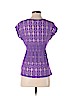 Eyeshadow 100% Nylon Purple Short Sleeve Top Size M - photo 2