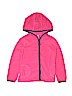 Carter's 100% Polyester Solid Pink Zip Up Hoodie Size 8 - photo 1