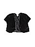 Knitworks 100% Polyester Black Shrug Size 12 - photo 1