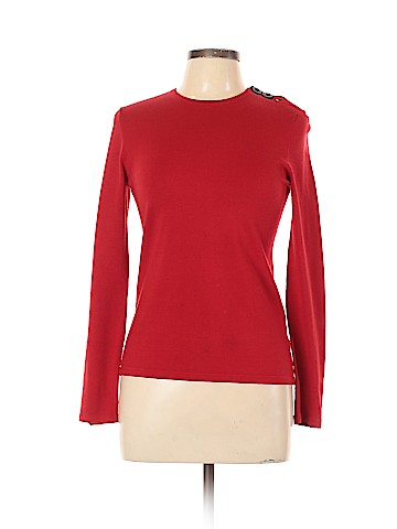 Anne Klein Long Sleeve Silk Top (view 1)