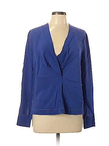 Rag & Bone Long Sleeve Silk Top (view 1)