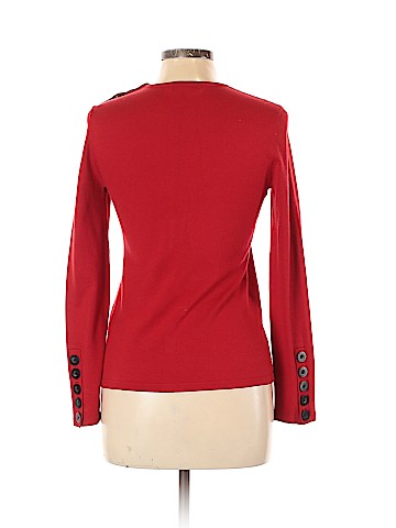 Anne Klein Long Sleeve Silk Top (view 2)