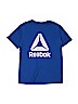 Reebok 100% Polyester Solid Blue Active T-Shirt Size 10 - 12 - photo 1