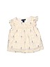 Baby Gap 100% Cotton Ivory Short Sleeve Blouse Size 12-18 mo - photo 1