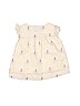 Baby Gap 100% Cotton Ivory Short Sleeve Blouse Size 12-18 mo - photo 2