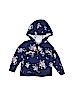 Carter's 100% Cotton Floral Blue Zip Up Hoodie 9-12 MO / 12 MO - photo 1