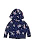 Carter's 100% Cotton Floral Blue Zip Up Hoodie 9-12 MO / 12 MO - photo 2