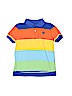 Chaps 100% Cotton Stripes Blue Short Sleeve Polo Size 4 - photo 1