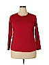 Lands' End Red Long Sleeve T-Shirt Size 1X - photo 1