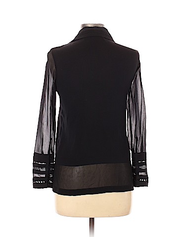 Yigal Azrouël New York Long Sleeve Silk Top (view 2)