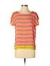 Ann Taylor LOFT 100% Polyester Pink Short Sleeve Blouse Size XS (petite) - photo 1