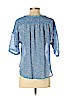 Ann Taylor LOFT 100% Polyester Blue 3/4 Sleeve Blouse Size XS (petite) - photo 2
