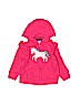 Carter's 100% Cotton Pink Zip Up Hoodie 9-12 MO / 12 MO - photo 1