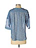 Ann Taylor LOFT 100% Polyester Blue 3/4 Sleeve Blouse Size S (petite) - photo 2