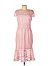 Tadashi Shoji 100% Polyester Pink Cocktail Dress Size 12 - photo 1